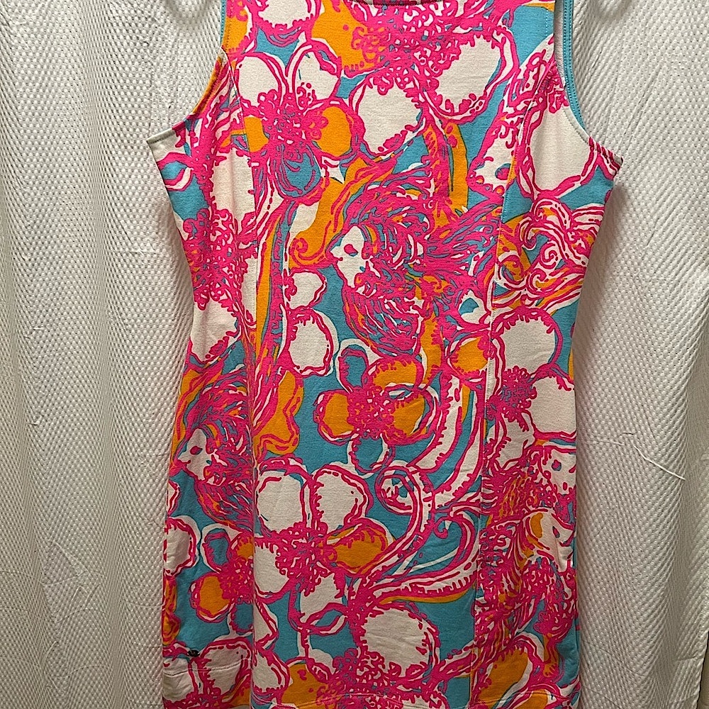 Lilly Pulitzer Feeling Tanked Groovy Floral Shift Dress
